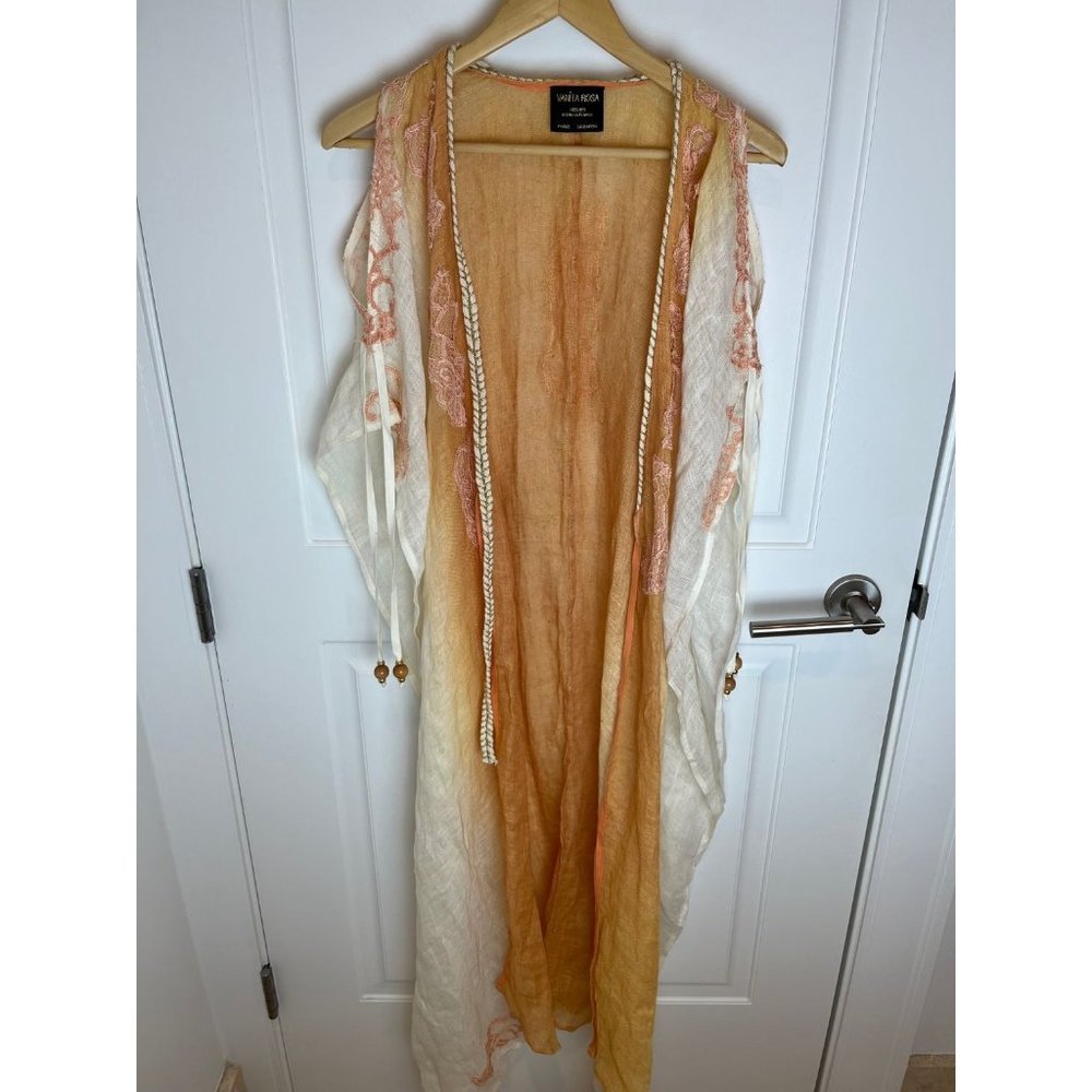 Orange and Cream Scarf Wrap
